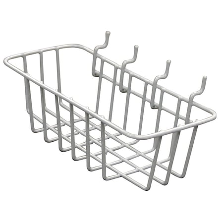 Crawford Crawford Gray Steel 4.1 in. Peggable Wire Basket 1 pk WB85